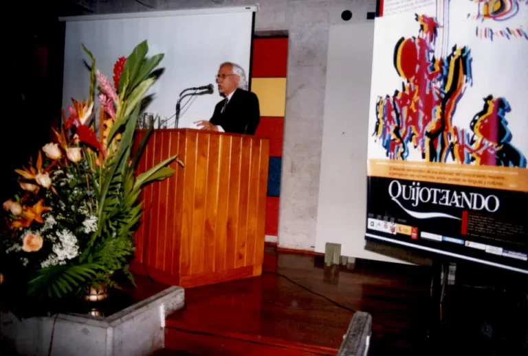 Presentación de su libro Quijoteando, 2006