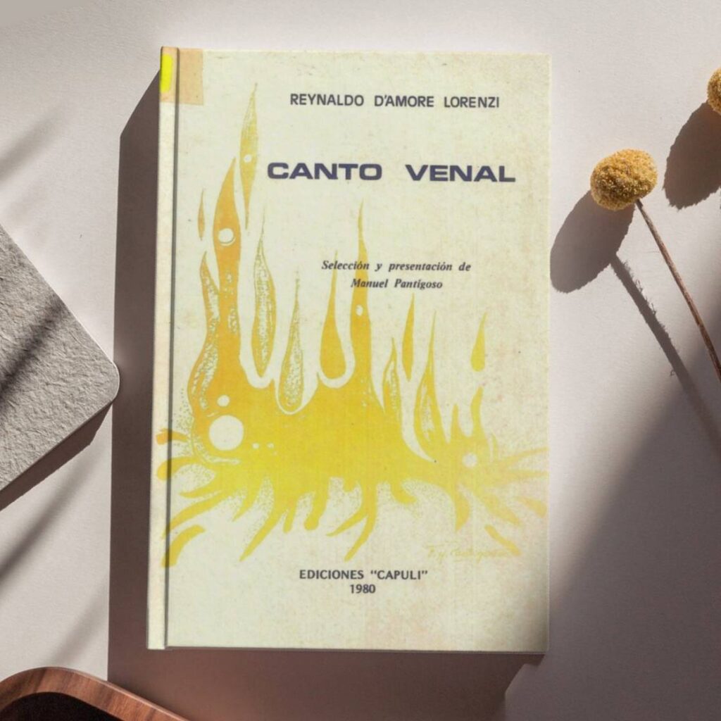 Canto venal (poesía de Reynaldo D’Amore Lorenzi. Prólogo, selección de textos y edición)