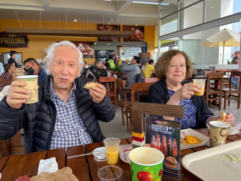 Manolo con su esposa, Lúcia